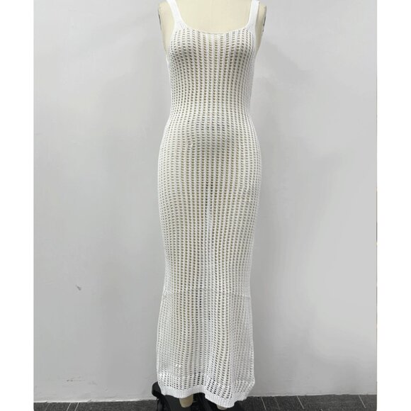 boho Chic Tropical Floral Beach Dress Sexy Backless Summer Maxi - Picture 2 of 3